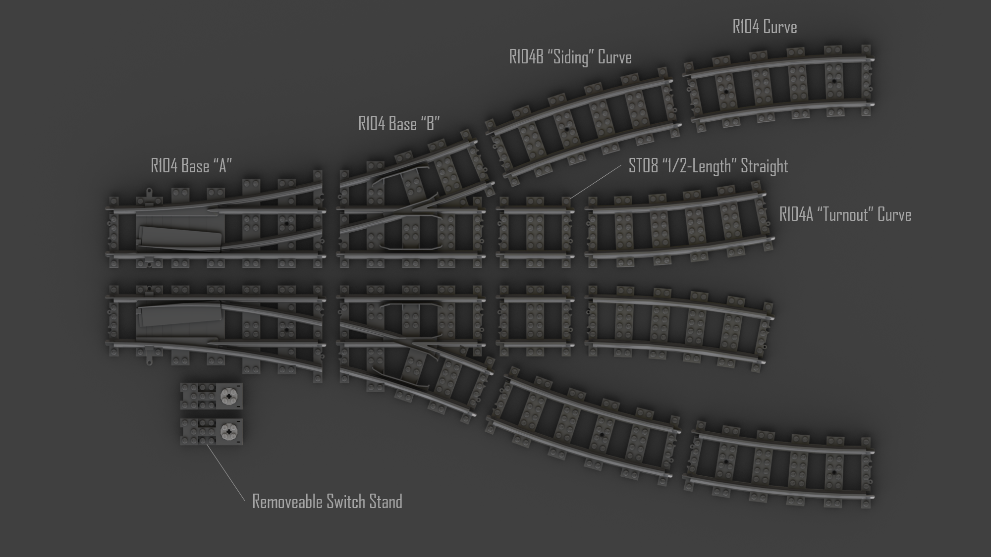 R104 Switch Track Kits