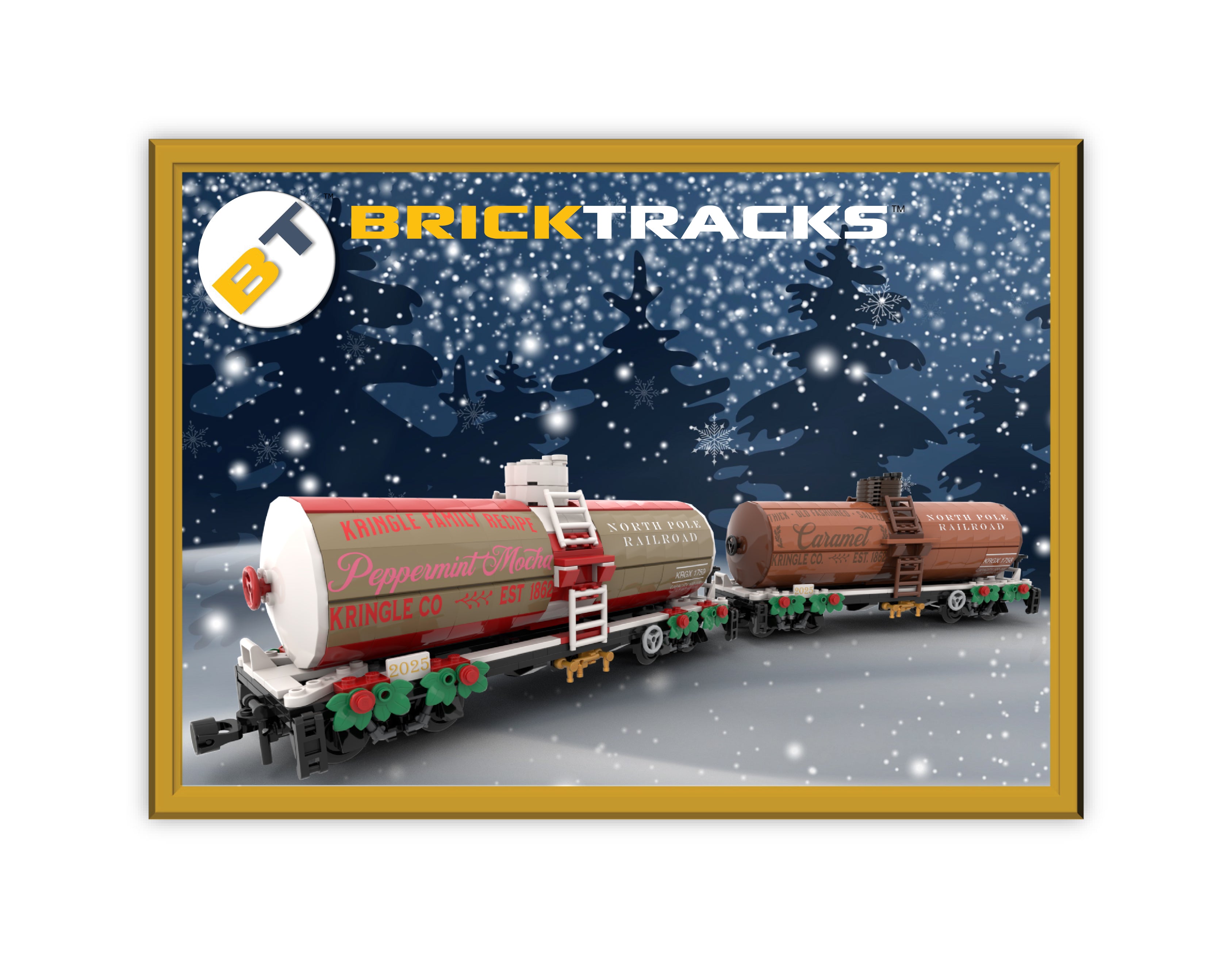 NPRR Caramel and Peppermint Mocha Tank Cars  (2025 Railcars)