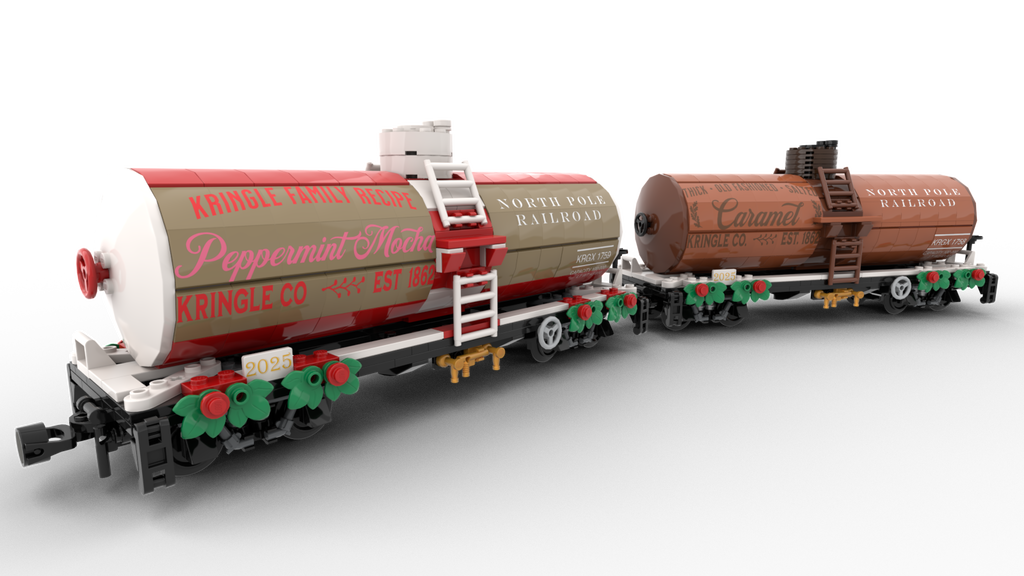 NPRR Caramel and Peppermint Mocha Tank Cars  (2025 Railcars)